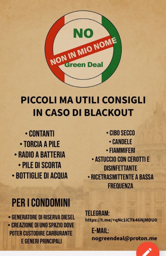 Blackout e truffa green 2 blackout consigli