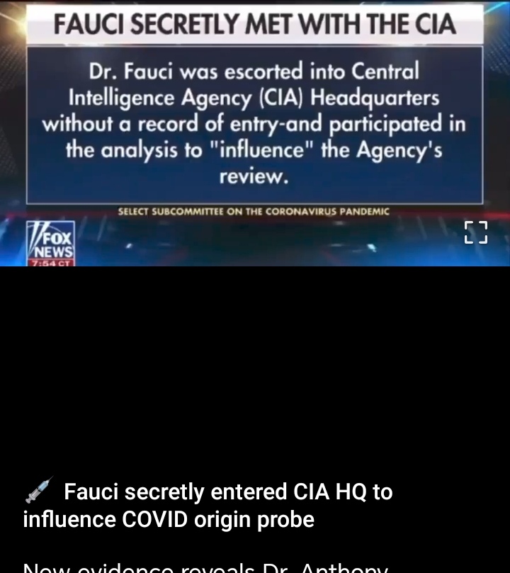 Fauci: i servizi segreti e le verità nascoste 3 Fauci CIA 1