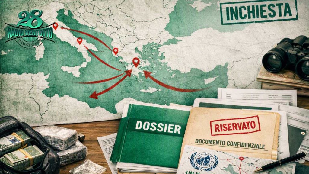 Khat Tel Aviv–Fiumicino: il sequestro da 216 kg che apre un nuovo fronte investigativo 1
Copertina investigativa sul narcotraffico in Italia con rotte, dossier riservati e simboli geopolitici.